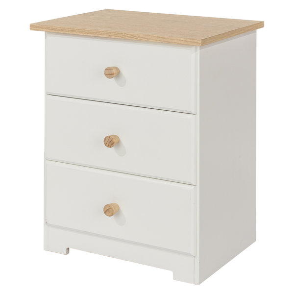 Brambly Cottage Ainsa Solid + Manufactured Wood Bedside Table & Reviews